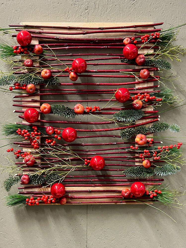 X-frame: kerst aan de muur
